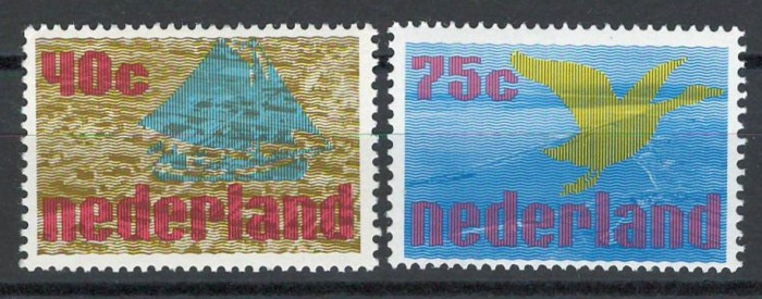 Olanda 1976 Mi 1079/80 MNH - Proiect Zuiderzee