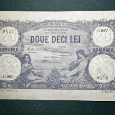 Bancnota Romania 20 Lei 31 Ianuarie 1929