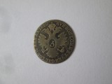 Austro-Ungaria/Boemia/Lombardia/Venetia 3 Kreuzer 1820 argint cu patina frumoasa, Europa