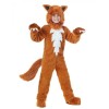 Costum Vulpe Copii, 100cm, Maro - Carnaval, Petreceri, Serbare, Joaca
