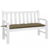 vidaXL Pernă bancă de grădină, melanj gri taupe, 120x50x7 cm, textil