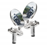 Cumpara ieftin Set Oglinzi Moto Ghidon Oxford Bar End Mirrors, Silver