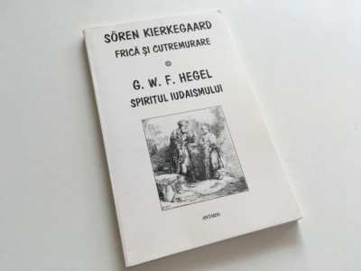 SOREN KIERKEGAARD, FRICA SI CUTREMUR/ G.W.F. HEGEL, SPIRITUL IUDAISMULUI foto