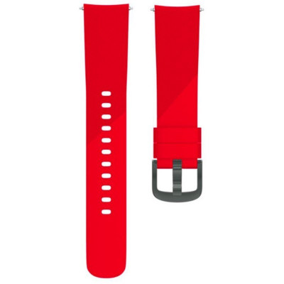 Curea silicon, compatibila Xiaomi Amazfit GTS 3, telescoape Quick Release, Rosu foto