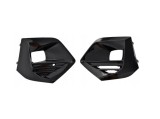 Grila bara protectie, spoiler Peugeot 2008/E-2008, 11.2019-01.2024, montare fata, stanga+dreapta, cu locas proiectoare; Negru lucios; set (2 buc.); l