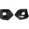 Grila bara protectie, spoiler Peugeot 2008/E-2008, 11.2019-01.2024, montare fata, stanga+dreapta, cu locas proiectoare; Negru lucios; set (2 buc.); l