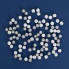 Bile Decorative Crăciun, Glitter, Set 10g, Culoare Alb Argintiu, Mărime 1cm, Material Spumă, Oem
