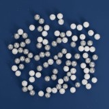 Bile Decorative Crăciun, Glitter, Set 10g, Culoare Alb Argintiu, Mărime 1cm, Material Spumă, Oem