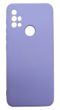 Husa din silicon, silk touch si catifea pentru Motorola G30, Lila, Oem