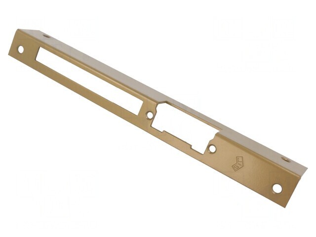Tablă frontală unghi st&acirc;nga aurie 25mm x 250mm
