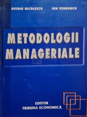 Ovidiu Nicolescu - Metodologii manageriale (Editia: 2001) foto