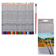 Set 24 Creioane Acuarele cu Pensula Marco Raffine