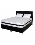 Set Saltea Memory foam Crin 140x200x25 plus husa hipoalergenica plus 2 perne microfibra 50x70, Cu Memory Foam