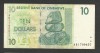 ZIMBABWE 10 DOLARI DOLLARS 2007 [22] P- 67 , VF