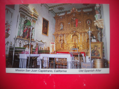 HOPCT 66747 ALTAR SPANIOL/MISIUNEA SAN JUAN CAPISTRANO -SUA-NECIRCULATA foto