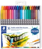 Set 36 carioci cu doua capete - Design Journey 3200 | Staedtler