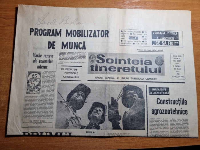 scanteia tineretului 11 august 1966-litoralul romanesc