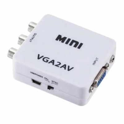 Convertor mini VGA2AV / VGA-3RCA / HDV-555 foto