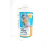 Clor Mini tablete/20 gr, dezinfectant pentru piscina cu dizolvare lenta, 1 kg