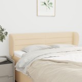 Gossi tablie de pat cu aripioare crem 147x23x78/88 cm material textil