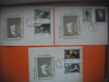 HOPCT PLIC FDC 2737 SET 3 PLICURI NICOLAE GRIGORESCU 1977 -ROMANIA, Europa