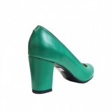 Pantofi Dama Eleganti Piele Naturala Ninna Art Shoes Verzi Toc 6cm Marimi 34-41
