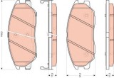 Set placute frana,frana disc HYUNDAI TERRACAN (HP) (2001 - 2006) TRW GDB3465