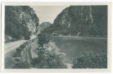 3729 - ORSOVA, Danube Kazan, old car, ship, Romania - old postcard, real Photo - used - 1933, Circulata, Printata