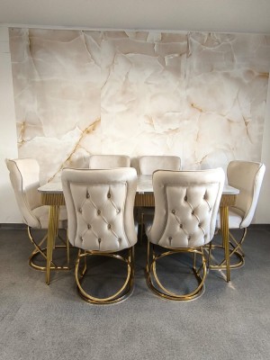 SET VEGA 5 MASA+6 SCAUNE foto