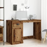 VidaXL Birou cu depozitare, lemn vechi, 50x115x75 cm, lemn prelucrat