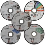 Bosch 2608600549 + 2608600220 + 2608602383 + 2608600394 + 2608603178 - Set discuri taiere 125x22.2 mm 5 bucati