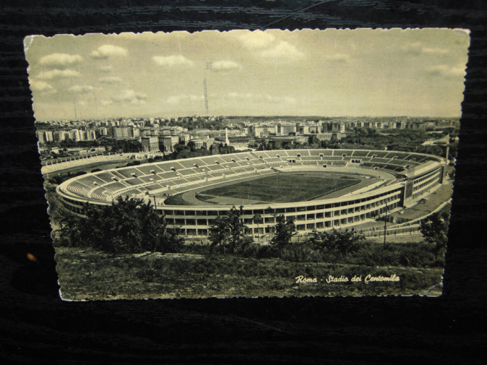 C.P -Roma -Stadio dei Centomila circulata in Romania anul 1973