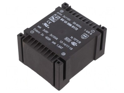 Transformator &amp;icirc;ncapsulat 30VA 115VAC 9V 1666mA foto