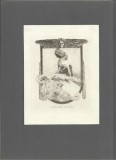 PM470N Ex-libris Vlastimil Blažek de Franz Von Bayros, heliogravură, cca 1910