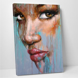 Tablou decorativ Face, Modacanvas, 50x70 cm, canvas, multicolor
