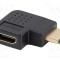 Adapter HDMI 2.0 LANBERG 270&deg; negru pentru 4K HDR UHD ARC