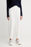 United Colors of Benetton pantaloni de trening culoarea bej, uni, 40A6DF09V