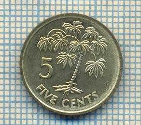 12180 MONEDA - SEYCHELLES -5 CENTS -ANUL 2007 -STAREA CARE SE VEDE foto