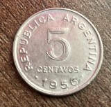 C50 - Moneda foarte veche - Argentina - 5 centavos - 1956