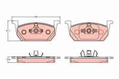 TRW GDB2159 set placute frana,frana disc foto