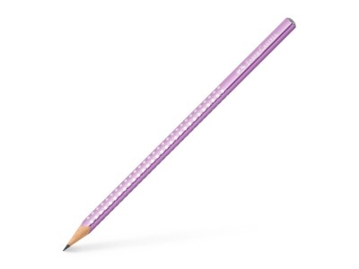 Creion grafit B triunghiular sparkle violet metalizat 2023 Faber-Castell foto