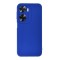 Husa silicon oppo a57s, soft matt, protectie camera foto, albastru