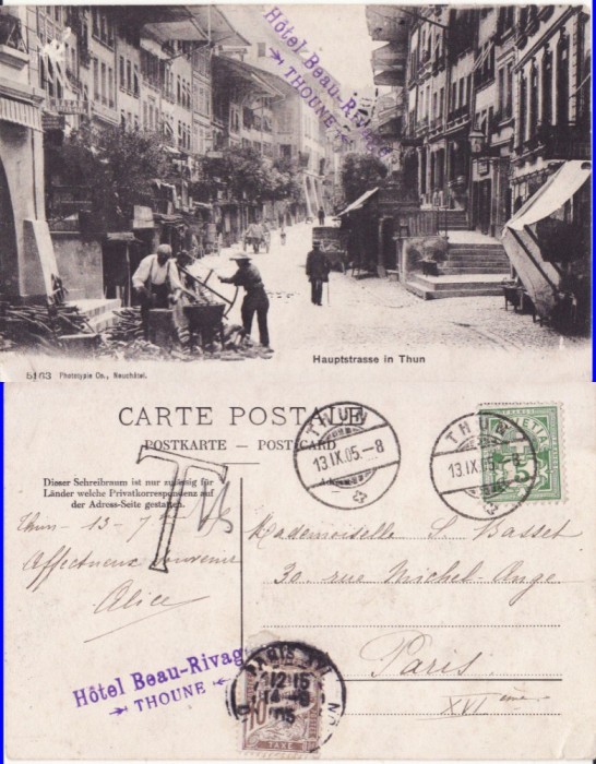 Elvetia-Thun -strada comerciala