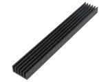 Radiator extrudat cu aripioare negru 150x21x10mm