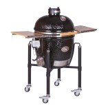 Grill ceramic cu carbuni CLASSIC BBQ Guru-Serie 2.0 negru cu suport metalic, Monolith Essential GrillCooking