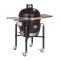 Grill ceramic cu carbuni CLASSIC BBQ Guru-Serie 2.0 negru cu suport metalic, Monolith Essential GrillCooking