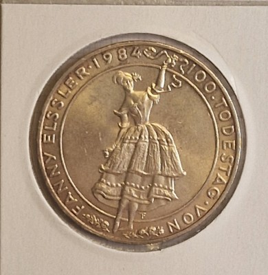 Austria, 500 Schilling Fanny Elssler, 1984, KM#2969, argint, mare, comemorativa, valoare faciala 36,34 euro foto