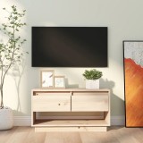 Cumpara ieftin Comodă TV, 74x34x40 cm, lemn masiv de pin