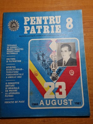 revista pentru patrie august 1987 foto