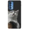 Husa compatibila cu Motorola Moto G22 model Smug cat, Silicon, TPU, Viceversa